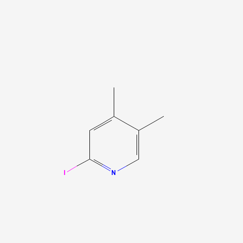 2-iodo-4,5-dimethylpyridine (CAS: 512197-94-3) - Chemical Structure and Molecular Formula 