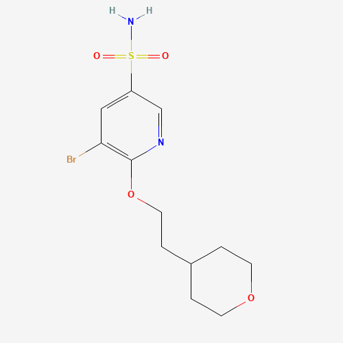 5-bromo-6-[2-(oxan-4-yl)ethoxy]pyridine-3-sulfonamide (CAS: 1228876-47-8) - Related Chemical Product