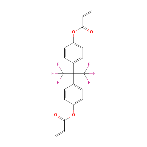 [4-[1,1,1,3,3,3-hexafluoro-2-(4-prop-2-enoyloxyphenyl)propan-2-yl]phenyl] prop-2-enoate (CAS: 108050-41-5) - Related Chemical Product