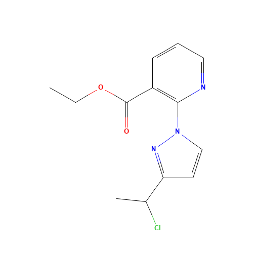 ethyl 2-[3-(1-chloroethyl)pyrazol-1-yl]pyridine-3-carboxylate (CAS: 1547119-56-1) - Related Chemical Product