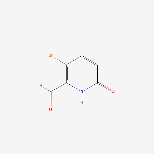 3-bromo-6-oxo-1H-pyridine-2-carbaldehyde (CAS: 1227588-94-4) - Chemical Structure and Molecular Formula 