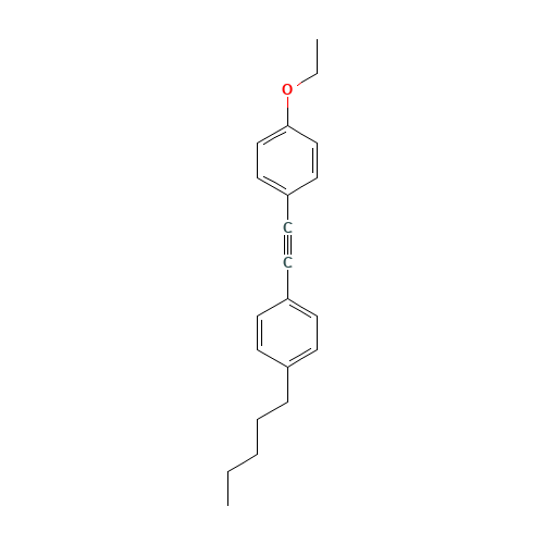 1-ethoxy-4-[2-(4-pentylphenyl)ethynyl]benzene (CAS: 95480-29-8) - Chemical Structure and Molecular Formula 