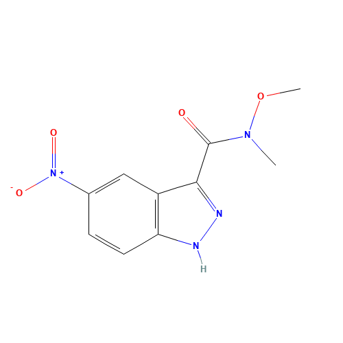 N-methoxy-N-methyl-5-nitro-1H-indazole-3-carboxamide (CAS: 1094505-08-4) - Related Chemical Product