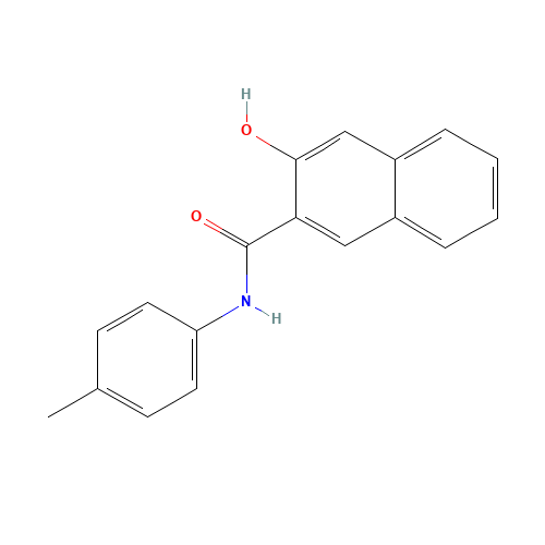 3-hydroxy-N-(4-methylphenyl)naphthalene-2-carboxamide (CAS: 3651-62-5) - Related Chemical Product