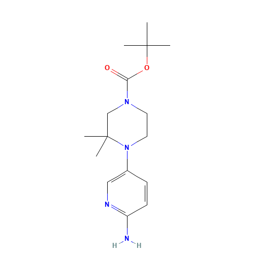tert-butyl 4-(6-aminopyridin-3-yl)-3,3-dimethylpiperazine-1-carboxylate (CAS: 1433990-39-6) - Related Chemical Product