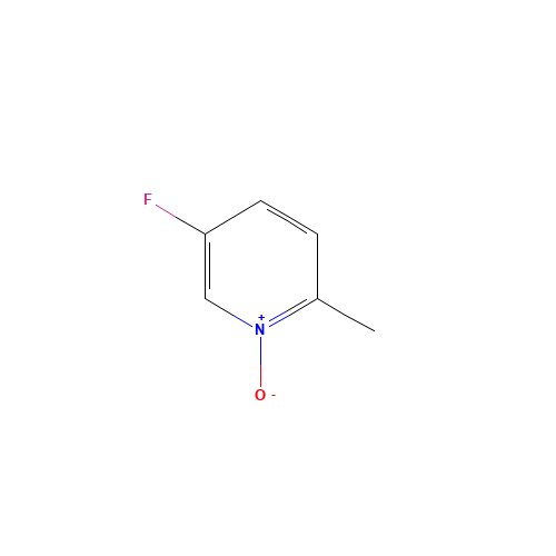 5-fluoro-2-methyl-1-oxidopyridin-1-ium (CAS: 45673-79-8) - Chemical Structure and Molecular Formula 