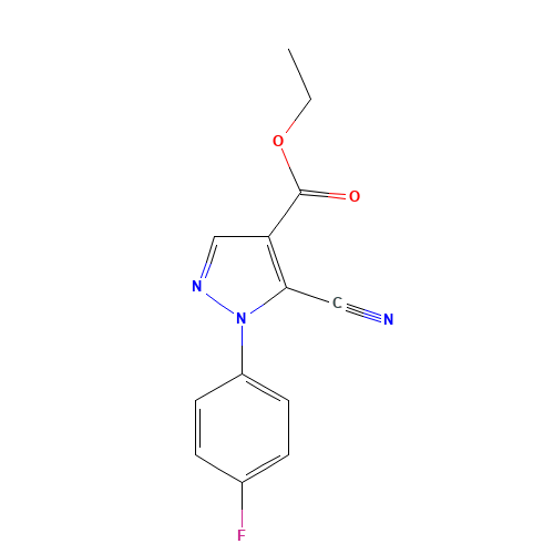 ethyl 5-cyano-1-(4-fluorophenyl)pyrazole-4-carboxylate (CAS: 98476-22-3) - Related Chemical Product