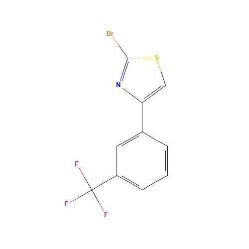2-bromo-4-[3-(trifluoromethyl)phenyl]-1,3-thiazole (CAS: 887625-72-1) - Related Chemical Product