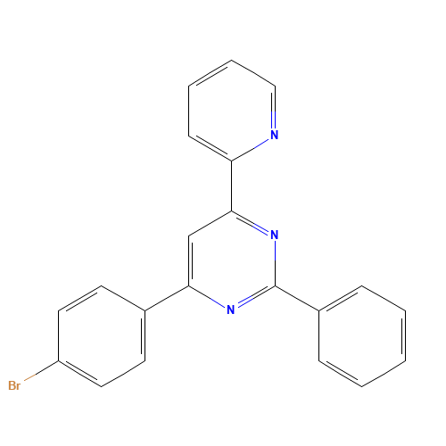 4-(4-bromophenyl)-2-phenyl-6-pyridin-2-ylpyrimidine (CAS: 607739-87-7) - Related Chemical Product