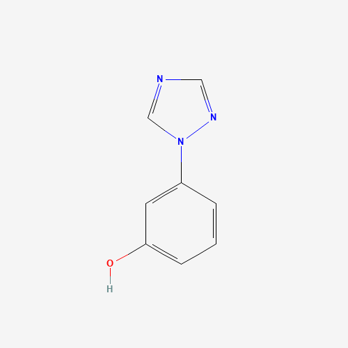 3-(1,2,4-triazol-1-yl)phenol (CAS: 1192064-41-7) - Chemical Structure and Molecular Formula 