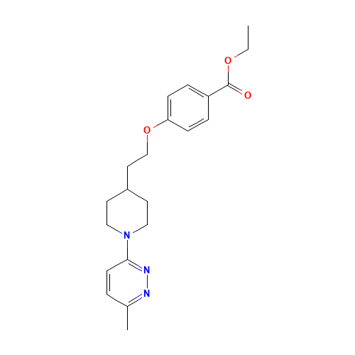 ethyl 4-[2-[1-(6-methylpyridazin-3-yl)piperidin-4-yl]ethoxy]benzoate (CAS: 124436-59-5) - Related Chemical Product