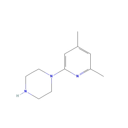 1-(4,6-dimethylpyridin-2-yl)piperazine (CAS: 163613-83-0) - Chemical Structure and Molecular Formula 
