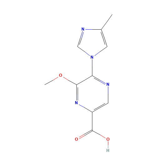 6-methoxy-5-(4-methylimidazol-1-yl)pyrazine-2-carboxylic acid (CAS: 1294003-44-3) - Related Chemical Product