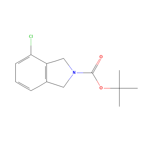 tert-butyl 4-chloro-1,3-dihydroisoindole-2-carboxylate (CAS: 871013-95-5) - Chemical Structure and Molecular Formula 