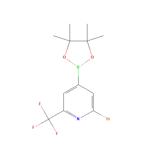 2-bromo-4-(4,4,5,5-tetramethyl-1,3,2-dioxaborolan-2-yl)-6-(trifluoromethyl)pyridine (CAS: 1256360-49-2) - Related Chemical Product