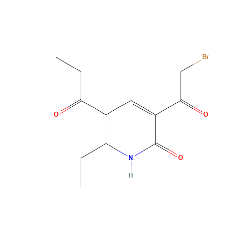 3-(2-bromoacetyl)-6-ethyl-5-propanoyl-1H-pyridin-2-one (CAS: 727384-09-0) - Related Chemical Product
