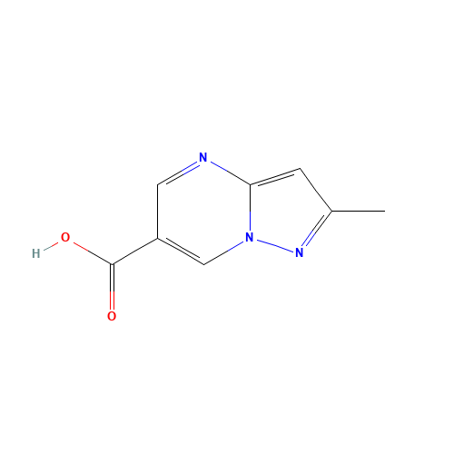 2-methylpyrazolo[1,5-a]pyrimidine-6-carboxylic acid (CAS: 739364-95-5) - Chemical Structure and Molecular Formula 