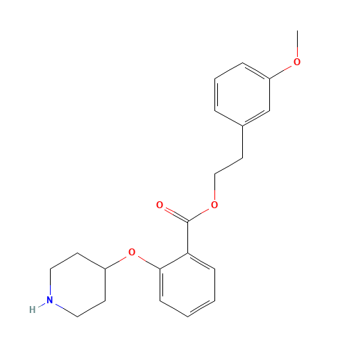2-(3-methoxyphenyl)ethyl 2-piperidin-4-yloxybenzoate (CAS: 1443208-46-5) - Related Chemical Product