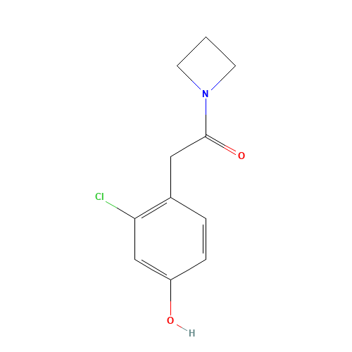 1-(azetidin-1-yl)-2-(2-chloro-4-hydroxyphenyl)ethanone (CAS: 1402554-79-3) - Related Chemical Product