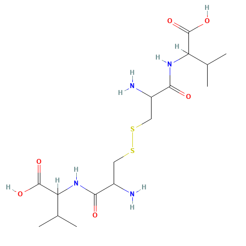 2-[[2-amino-3-[[2-amino-3-[(1-carboxy-2-methylpropyl)amino]-3-oxopropyl]disulfanyl]propanoyl]amino]-3-methylbutanoic acid (CAS: 21141-84-4) - Related Chemical Product