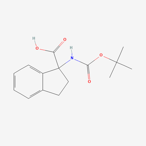 1-[(2-methylpropan-2-yl)oxycarbonylamino]-2,3-dihydroindene-1-carboxylic acid (CAS: 214139-26-1) - Related Chemical Product