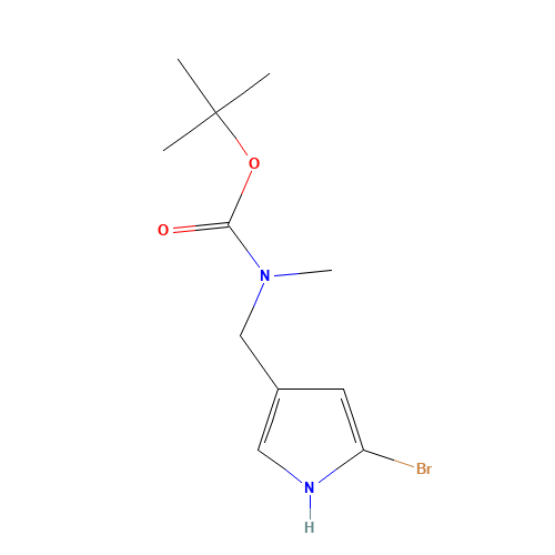 tert-butyl N-[(5-bromo-1H-pyrrol-3-yl)methyl]-N-methylcarbamate (CAS: 881678-16-6) - Related Chemical Product