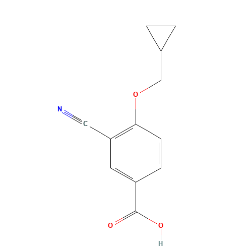 3-cyano-4-(cyclopropylmethoxy)benzoic acid (CAS: 1192829-79-0) - Related Chemical Product