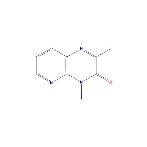 2,4-dimethylpyrido[2,3-b]pyrazin-3-one (CAS: 1195679-13-0) - Chemical Structure and Molecular Formula 