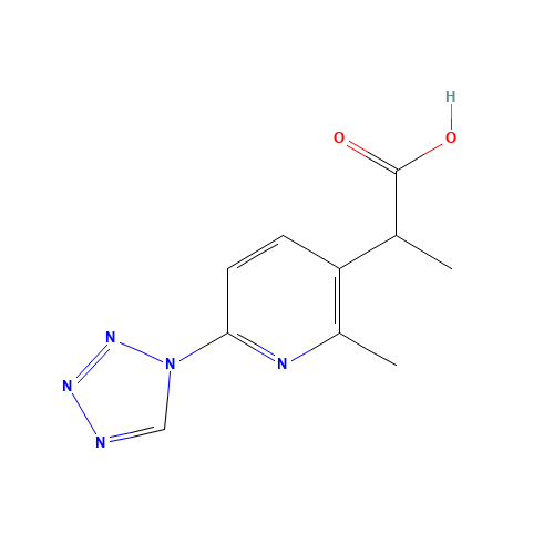 2-[2-methyl-6-(tetrazol-1-yl)pyridin-3-yl]propanoic acid (CAS: 1374573-58-6) - Related Chemical Product