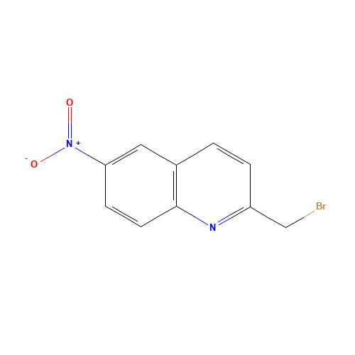 2-(bromomethyl)-6-nitroquinoline (CAS: 90767-09-2) - Chemical Structure and Molecular Formula 