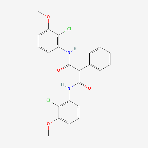 N,N'-bis(2-chloro-3-methoxyphenyl)-2-phenylpropanediamide (CAS: 686277-21-4) - Related Chemical Product