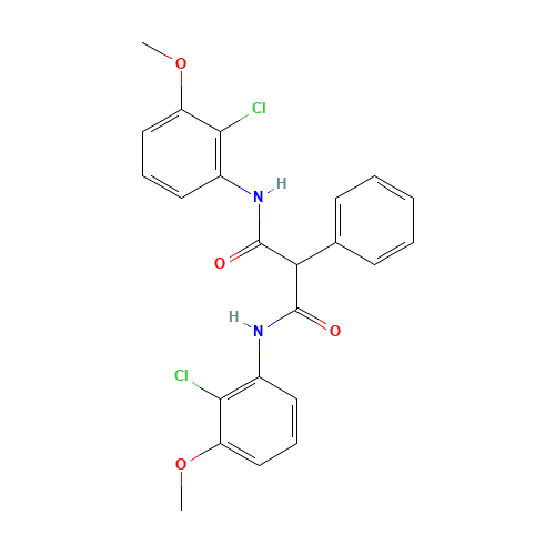 N,N'-bis(2-chloro-3-methoxyphenyl)-2-phenylpropanediamide (CAS: 686277-21-4) - Related Chemical Product