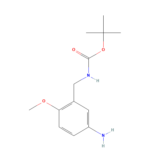tert-butyl N-[(5-amino-2-methoxyphenyl)methyl]carbamate (CAS: 180080-51-7) - Related Chemical Product