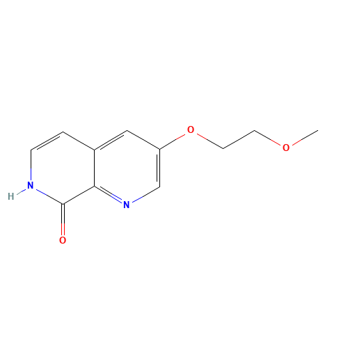 3-(2-methoxyethoxy)-7H-1,7-naphthyridin-8-one (CAS: 1429869-87-3) - Chemical Structure and Molecular Formula 