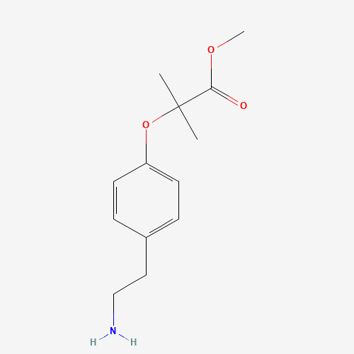 methyl 2-[4-(2-aminoethyl)phenoxy]-2-methylpropanoate (CAS: 190182-03-7) - Related Chemical Product
