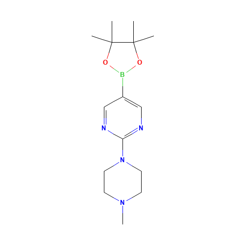 2-(4-methylpiperazin-1-yl)-5-(4,4,5,5-tetramethyl-1,3,2-dioxaborolan-2-yl)pyrimidine (CAS: 942922-07-8) - Related Chemical Product
