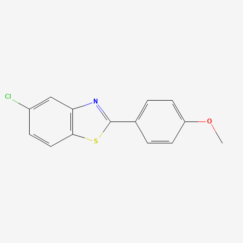 5-chloro-2-(4-methoxyphenyl)-1,3-benzothiazole (CAS: 92161-46-1) - Chemical Structure and Molecular Formula 