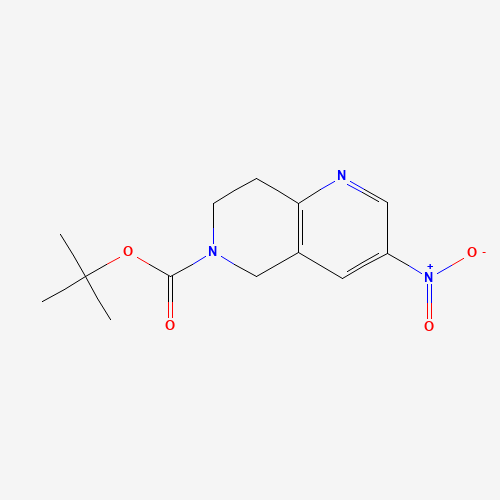 tert-butyl 3-nitro-7,8-dihydro-5H-1,6-naphthyridine-6-carboxylate (CAS: 355818-98-3) - Related Chemical Product