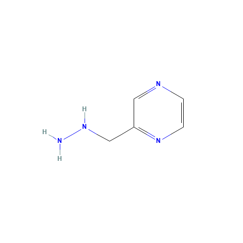 pyrazin-2-ylmethylhydrazine (CAS: 887592-66-7) - Chemical Structure and Molecular Formula 