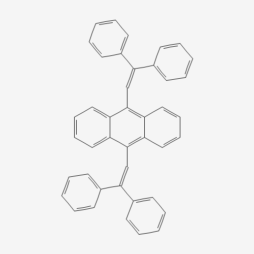 9,10-bis(2,2-diphenylethenyl)anthracene (CAS: 683227-80-7) - Chemical Structure and Molecular Formula 