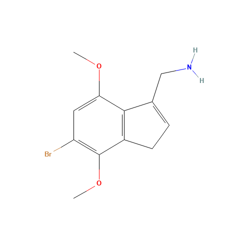 (5-bromo-4,7-dimethoxy-3H-inden-1-yl)methanamine (CAS: 912342-41-7) - Related Chemical Product