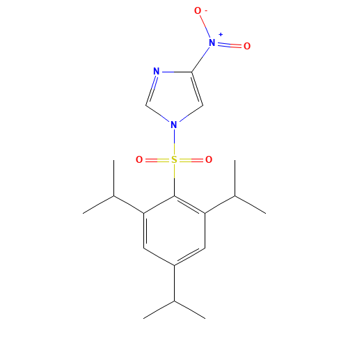 4-nitro-1-[2,4,6-tri(propan-2-yl)phenyl]sulfonylimidazole (CAS: 63734-76-9) - Related Chemical Product