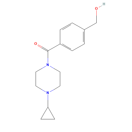 (4-cyclopropylpiperazin-1-yl)-[4-(hydroxymethyl)phenyl]methanone (CAS: 1000405-17-3) - Related Chemical Product