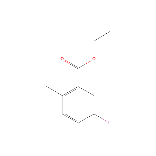 ethyl 5-fluoro-2-methylbenzoate (CAS: 56427-66-8) - Chemical Structure and Molecular Formula 