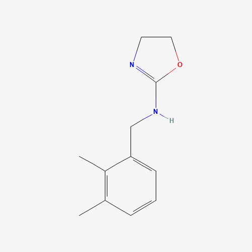 N-[(2,3-dimethylphenyl)methyl]-4,5-dihydro-1,3-oxazol-2-amine (CAS: 77733-25-6) - Chemical Structure and Molecular Formula 