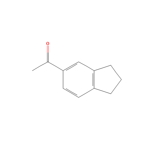 1-(2,3-dihydro-1H-inden-5-yl)ethanone (CAS: 4228-10-8) - Chemical Structure and Molecular Formula 