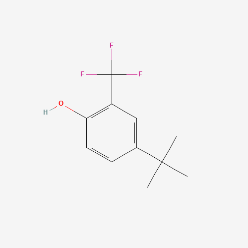 4-tert-butyl-2-(trifluoromethyl)phenol (CAS: 57477-80-2) - Chemical Structure and Molecular Formula 