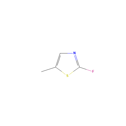2-fluoro-5-methyl-1,3-thiazole (CAS: 27225-15-6) - Chemical Structure and Molecular Formula 