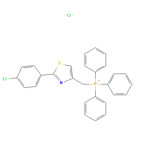 [2-(4-chlorophenyl)-1,3-thiazol-4-yl]methyl-triphenylphosphanium;chloride (CAS: 120889-38-5) - Related Chemical Product
