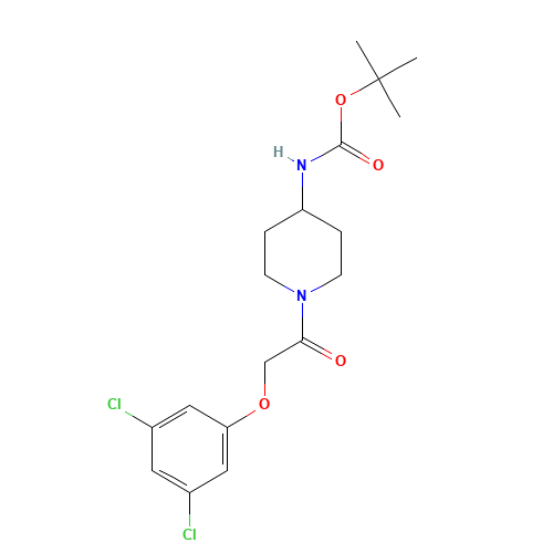 tert-butyl N-[1-[2-(3,5-dichlorophenoxy)acetyl]piperidin-4-yl]carbamate (CAS: 1613513-96-4) - Related Chemical Product